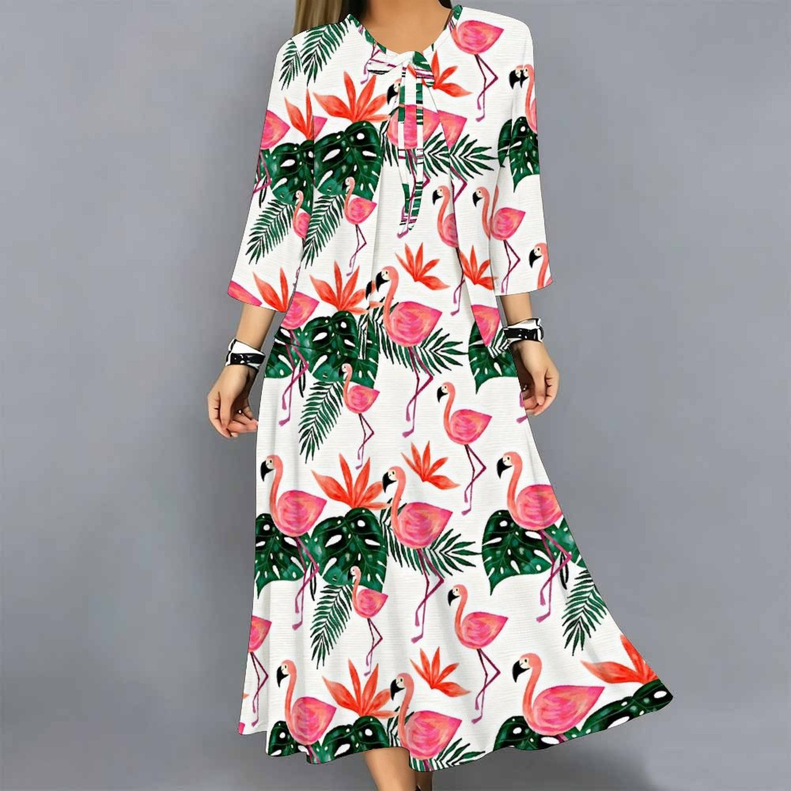 Conjunto de Vestido Feminino d - Midi Skirt Floral avaliação e preço