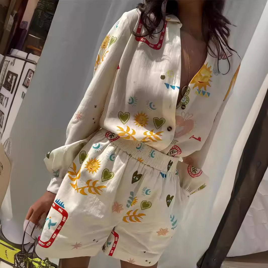 Conjunto Casual Feminino de 2  - Romper Floral Print avaliação e preço